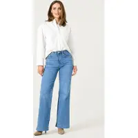 Garcia Celia wide femme Jeans, 36/32, Bleu, Wide fit