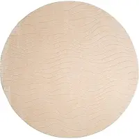 FRAAI Tapis scandinave rond | Charm Waves Beige | Ø 160cm | Beige | Rond | Tapis