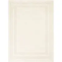 Studio Clarice Tapis en laine – Judith Border Crème | 200x290cm | Crème | Laine | Rectangulaire