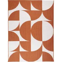 De Onlinewinkelier b.v. Volero - Tapis d'extérieur – Summer Shapes Terra - 80x150cm