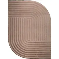 FRAAI Volero - Tapis irrégulier - Flowy Lines Taupe - 230x330cm