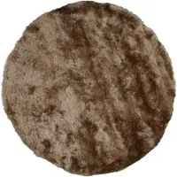 FRAAI Tapis rond à poils longs | Glorious Taupe | Ø 120cm | Taupe | Rond | Tapis