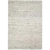 Studio Clarice Tapis en laine | Melange Crème Chiné | 230x330cm | Crème | Rectangulaire | Tapis