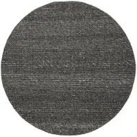 NATURL. Tapis en laine rond | Feline Anthracite/Chiné | Ø 160cm | Anthracite | Rond | Tapis
