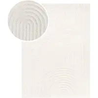 FRAAI Tapis japandi | Yori Arches Crème | 240x340cm | Crème | Polyester | Rectangulaire
