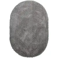 NATURL. Tapis shaggy ovale | Blaze Gris | 160x230cm | Gris | Ovale | Tapis