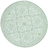 De Onlinewinkelier b.v. Volero - Tapis d'extérieur rond - Vert oriental d'été - Ø 200cm