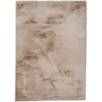 NATURL. Tapis doux à poils longs | Comfy Supreme Taupe | 80x150cm | Taupe | Polyester | Rectangulaire
