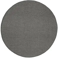 FRAAI Tapis d'extérieur rond | Malta Arrow Noir | Ø 160cm | Noir | Rond | Tapis d'extérieur