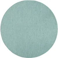 NATURL. Volero - Tapis d'extérieur rond - Costa Turquoise | Étanche! - Ø 120cm