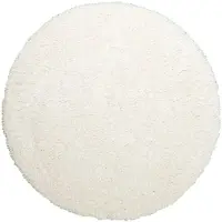NATURL. Volero - Tapis Shaggy Rond - Blanc Blaze | Un look - Ø 100cm