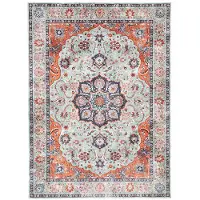 De Onlinewinkelier b.v. Volero - Tapis Vintage - Imagine Médaillon Vert - 80x150cm