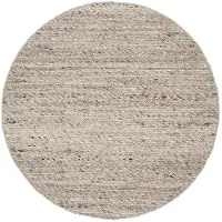 NATURL. Tapis en laine rond | Feline Marron/Chiné | Ø 120cm | Marron | Rond | Tapis