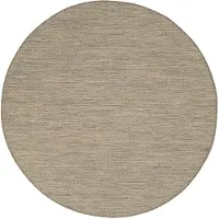 De Onlinewinkelier b.v. Tapis d'extérieur rond | Malta Arrow Naturel | Ø 100cm | Crème | Rond | Tapis d'extérieur