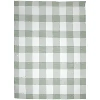 FRAAI Tapis d'intérieur et d'extérieur | Ranch Checkerboard Vert | 200x290cm | Vert | Rectangulaire | Tapis