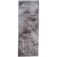 NATURL. Tapis de couloir doux à poils longs | Comfy Supreme Anthracite | 80x250cm | Gris | Tapis de couloir | Tapis