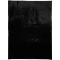 NATURL. Tapis doux à poils courts | Cozy Noir | 150x230cm | Noir | Rectangulaire | Tapis