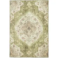 FRAAI Tapis d'extérieur vintage | Santo Mandala Vert | 200x290cm | Vert | Rectangulaire | Tapis d'extérieur