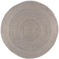 NATURL. Tapis en jute | Fair Rond Gris | Ø 140cm | Gris | Rond | Tapis