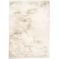 NATURL. Tapis doux à poils longs | Comfy Supreme Crème | 160x230cm | Crème | Polyester | Rectangulaire