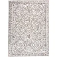 FRAAI Tapis d'extérieur | Summer Oriental Gris Clair | 140x200cm | Gris | Rectangulaire | Tapis d'extérieur