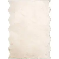 NATURL. Tapis doux à poils longs | Comfy Supreme Wavy Crème | 140x200cm | Crème | Polyester | Ondulé