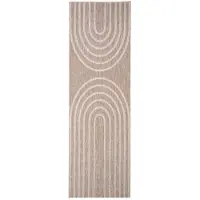 De Onlinewinkelier b.v. Volero - Tapis de Balcon - Sierra Arches Beige/Crème - 80x180cm