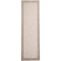 De Onlinewinkelier b.v. Volero - Tapis de Balcon - Bordure Sierra Crème/Beige - 80x250cm