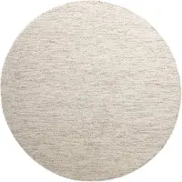 NATURL. Tapis en laine rond | Bliss Beige/Chiné | Ø 80cm | Beige | Rond | Tapis