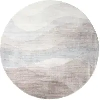 FRAAI Tapis rond moderne | Field Taupe | Ø 200cm | Taupe | Rond | Tapis