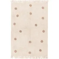 Little Olly Tapis pour chambre d’enfant – Lou Dots Taupe | 160x230cm | Taupe | Rectangulaire | Tapis enfants