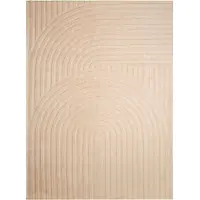 FRAAI Tapis scandinave | Charm Curves Beige | 120x170cm | Beige | Rectangulaire | Tapis