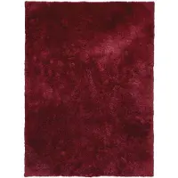 FRAAI Tapis lavable à poils longs | Ziggy Rouge | 120x170cm | Rouge | Rectangulaire | Tapis
