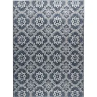 FRAAI Volero - Tapis d’extérieur – Rio Flower Bleu - 200x290cm