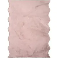 NATURL. Tapis doux à poils longs | Comfy Supreme Wavy Rose | 200x290cm | Rose | Polyester | Ondulé