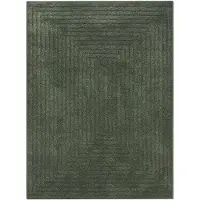 FRAAI Tapis scandinave | Lova Frames Vert | 140x200cm | Vert | Rectangulaire | Tapis