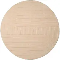 FRAAI Tapis scandinave rond | Charm Arches Beige | Ø 120cm | Beige | Rond | Tapis