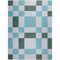 FRAAI Volero - Tapis rétro d'intérieur et d'extérieur - Pop Cubes Vert - 140x200cm