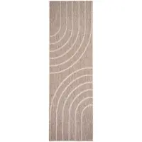 De Onlinewinkelier b.v. Volero - Tapis de Balcon - Sierra Curves Beige/Crème - 80x180cm