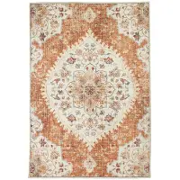 FRAAI Tapis d'extérieur vintage | Santo Mandala Terra | 160x230cm | Terracotta | Rectangulaire | Tapis d'extérieur