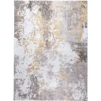 FRAAI Tapis moderne | Sarge Taupe/Jaune | 200x290cm | Jaune | Rectangulaire | Tapis