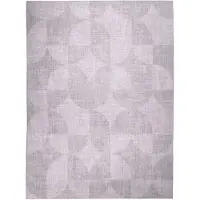 FRAAI Tapis d'extérieur abstrait | Groovy Tiles Gris | 230x330cm | Gris | Rectangulaire | Tapis d'extérieur