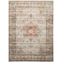 FRAAI Tapis d'intérieur et d'extérieur | kairo Medallion Crème/Multicolore | 80x150cm | Crème | Rectangulaire | Tapis