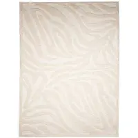 FRAAI Tapis lavable | Dunya Zebra Blanc | 160x230cm | Blanc | Rectangulaire | Tapis