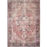 FRAAI Tapis vintage | Lugan Rouge | 200x290cm | Rouge | Rectangulaire | Tapis