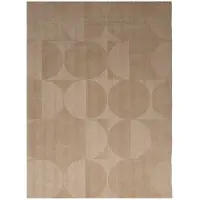 Studio Clarice Tapis en laine | Giselle Circles Beige | 160x230cm | Crème | Rectangulaire | Tapis