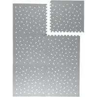 Little Olly Tapis Puzzle en Mousse – Alfie Sprinkles Gris | 120x180cm | Gris | Rectangulaire | Tapis enfants
