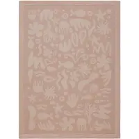 Little Olly Tapis de jeu lavable | Flo Rose | 120x160cm | Rose | Rectangulaire | Tapis enfants