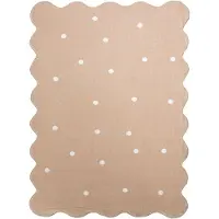Little Olly Tapis lavable | Cloudy Dots Beige | 80x150cm | Beige | Rectangulaire | Tapis enfants