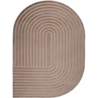 FRAAI Tapis de forme irrégulière | Arch Taupe | 230x330cm | Taupe | Forme libre | Tapis